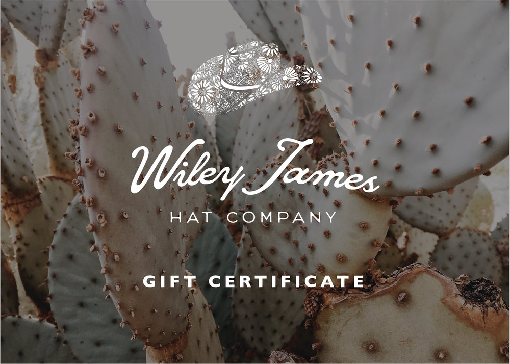 Wiley James Hat Company Gift Card