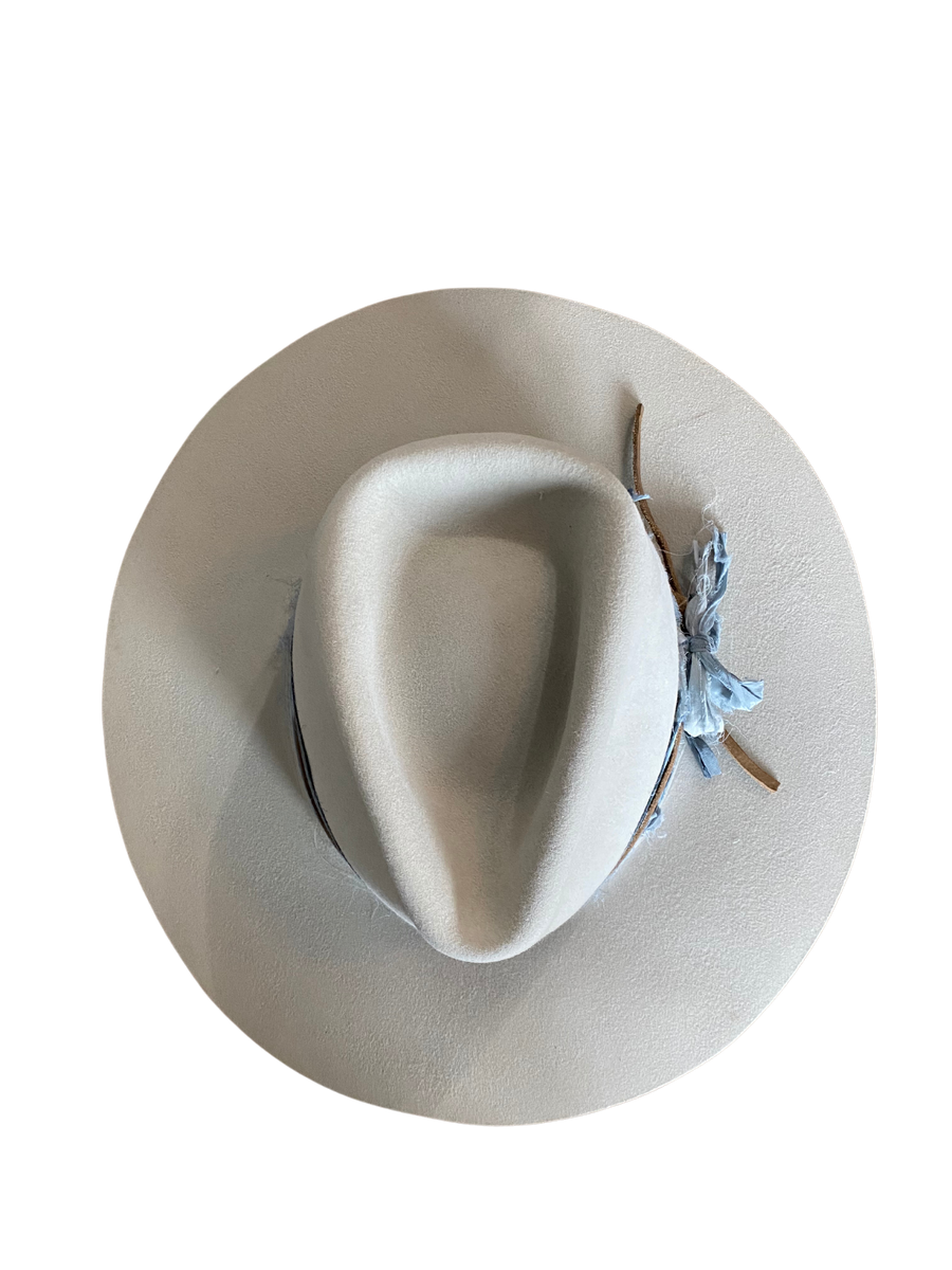 Custom Cowboy Hat Band Denim and Ore Pen wool- Let's Design Yours-Rodeochics Exclusive Custom Order-One of A Kind