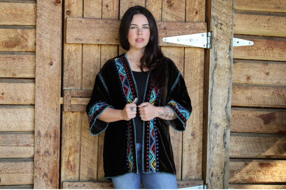 Tasha Polizzi Baldwin Cardigan-Chocolate