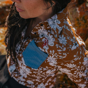 Cheyenne Caramel floral shirt