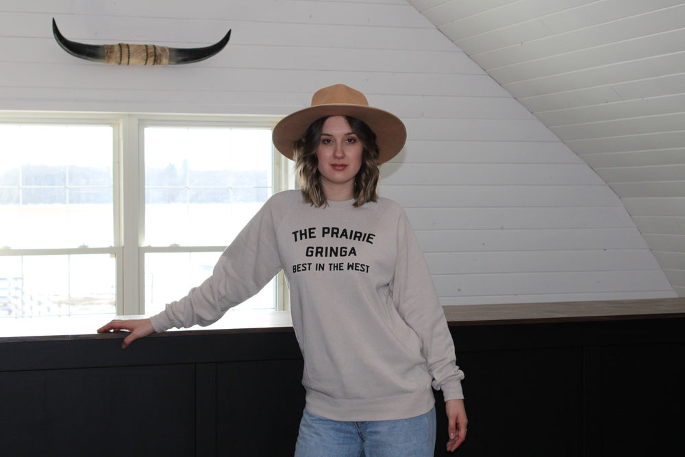 The Prairie Gringa Varsity Crewneck