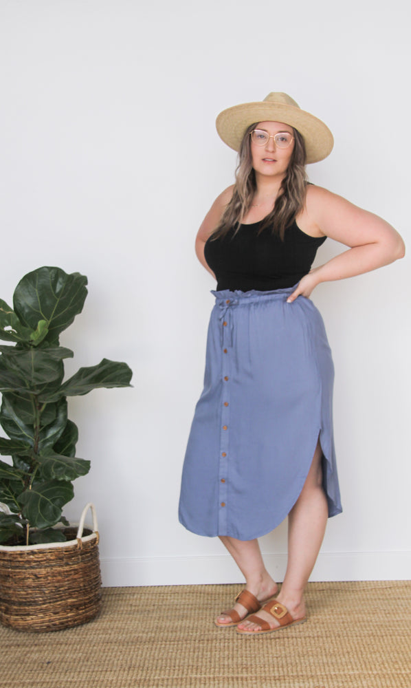 Elm Skirt / Smokey Blue